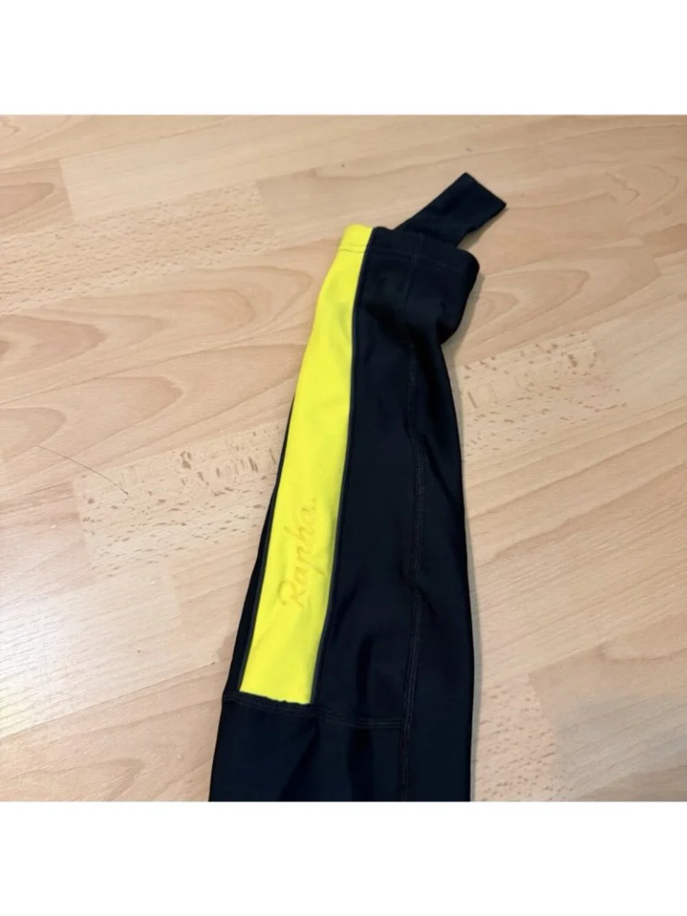 Rapha Cycling Suit Tights L Black Neon Stretch Unisex Compression Biking